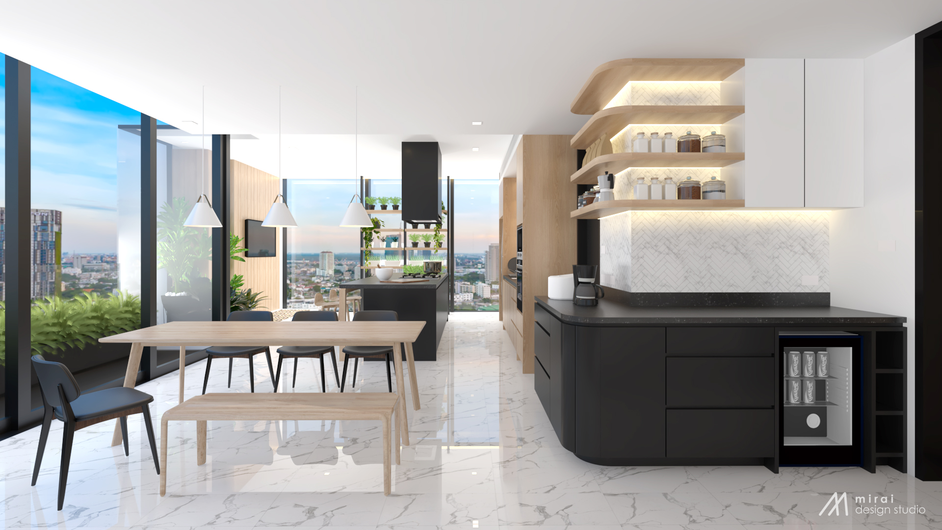 K. Boat Residence - ออกแบบสถาปัตยกรรมภายในคอนโด - mirai design studio